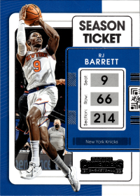 RJ Barrett - Panini Contenders Season Ticket 2021-22, Nr. 65