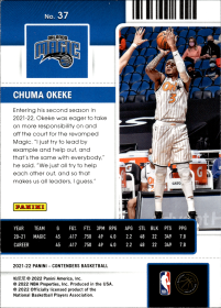 Chuma Okeke - Panini Contenders Season Ticket 2021-22, Nr. 37