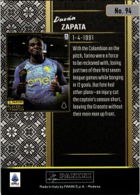 Duván Zapata - Panini Player of the Match Base Set 2024-25, Nr. 94