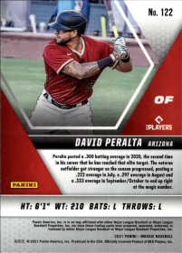 David Peralta - Panini Mosaic Base Set 2021, Nr. 122