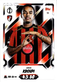 Junior Kroupi - Topps Match Attax UEFA Club Competitions Base Set 2026-27, Nr. 111