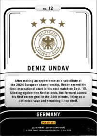 Deniz Undav - Panini DFB International Limitless 2026, Nr. 12 – Insert