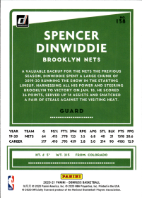 Spencer Dinwiddie - Panini Donruss Base Set 2020-21, Nr. 138