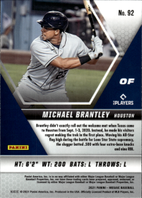 Michael Brantley - Panini Mosaic Base Set 2021, Nr. 92