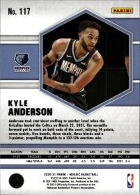 Kyle Anderson - Panini Mosaic Base Set 2020-21, Nr. 117