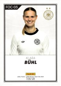 Klara Bühl - Panini DFB-Frauen Team-Set FOC 2025, Nr. FOC-03 – Insert