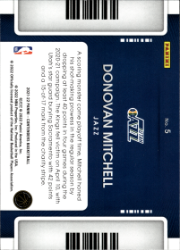 Donovan Mitchell - Panini Contenders Game Night Ticket 2021-22, Nr. 5