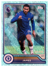 Reece James - Topps Flagship Premier League Base Set 2026-27, Nr. 92 – Numeriert, Aqua Sparkle Parallel