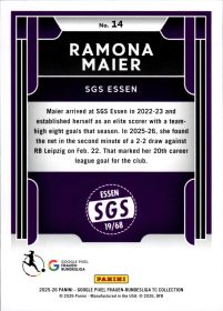 Ramona Maier - Panini Frauen-Bundesliga TC Collection Pure Class 2025-26, Nr. 14 – Insert