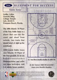 Eddie Jones - Upper Deck Collector's Choice Blueprint for Success 1994-95, Nr. 384