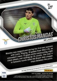 Christos Mandas - Panini Prizm FIFA Base Set 2025-26, Nr. 127 – Rookie Card