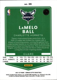 LaMelo Ball - Panini Donruss Optic Base Set 2021-22, Nr. 26