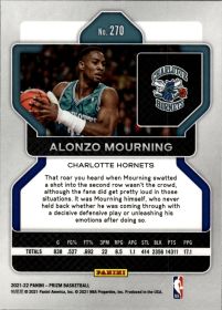 Alonzo Mourning - Panini Prizm Base Set 2021-22, Nr. 270
