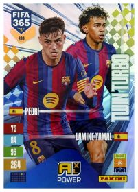 Pedri / Lamine Yamal - Panini Adrenalyn XL FIFA 365 Twin Turbo 2026-27, Nr. 306 – Insert
