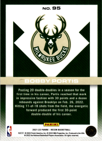 Bobby Portis - Panini Recon Base Set 2021-22, Nr. 95