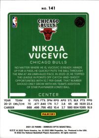 Nikola Vucevic - Panini Donruss Optic Base Set 2021-22, Nr. 141