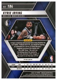 Kyrie Irving - Panini Mosaic Base Set 2024-25, Nr. 184 – Mosaic