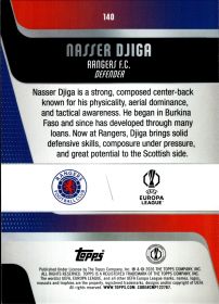 Nasser Djiga - Topps UEFA Club Competitions Base Set 2025-26, Nr. 140 – Diamante