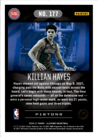 Killian Hayes - Panini Illusions Base Set 2020-21, Nr. 177 – Rookie Card