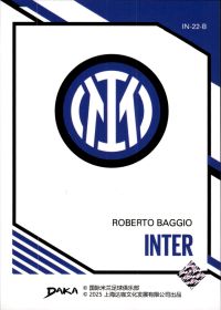 Roberto Baggio - DAKA Inter Top Audience Base Set 2025-26, Nr. IN-22-B