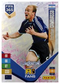 Esteban Cambiasso - Panini Adrenalyn XL FIFA 365 Fan Favourites 2026-27, Nr. 392 – Insert