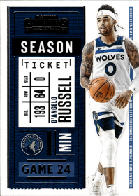 D'Angelo Russell - Panini Contenders Season Ticket 2020-21, Nr. 38