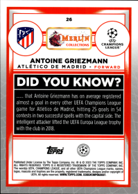 Antoine Griezmann - Topps Merlin Chrome UEFA Club Competitions Base Set 2022-23, Nr. 26