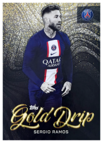 Sergio Ramos - Topps Paris Saint-Germain Team Set Gold Drip 2022-23, Nr. 50