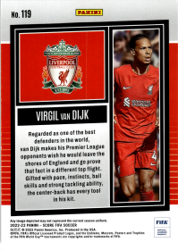 Virgil van Dijk - Panini Score FIFA Base Set 2022-23, Nr. 119