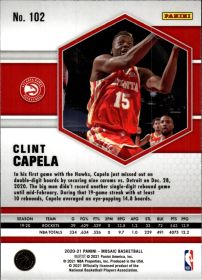Clint Capela - Panini Mosaic Base Set 2020-21, Nr. 102