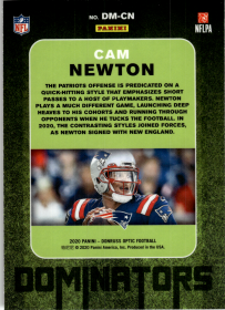 Cam Newton - Panini Donruss Optic Dominators 2020, Nr. DM-CN – Insert