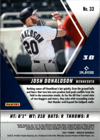Josh Donaldson - Panini Mosaic Base Set 2021, Nr. 33