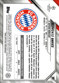 Alphonso Davies - Topps Chrome UEFA Champions League Base Set 2021-22, Nr. 88