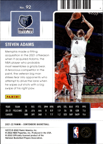 Steven Adams - Panini Contenders Season Ticket 2021-22, Nr. 92