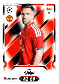Luke Shaw - Topps Match Attax UEFA Club Competitions Base Set 2026-27, Nr. 47