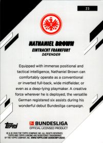 Nathaniel Brown - Topps Chrome Bundesliga Base Set 2025-26, Nr. 23