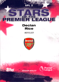 Declan Rice - Topps Flagship Premier League Stars of the Premier League 2026-27, Nr. SPL 2 – Insert