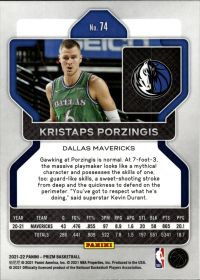Kristaps Porzingis - Panini Prizm Base Set 2021-22, Nr. 74