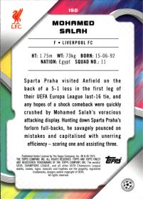Mohamed Salah - Topps Finest UEFA Club Competitions Base Set 2024-25, Nr. 150