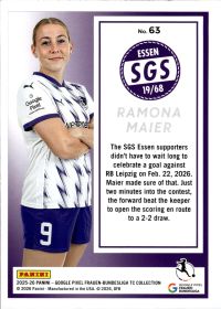 Ramona Maier - Panini Frauen-Bundesliga TC Collection Base Set 2025-26, Nr. 63