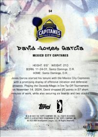 David Jones García - Topps G League Base Set 2024-25, Nr. 54