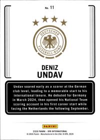 Deniz Undav - Panini DFB International Adler 2026, Nr. 11 – Insert