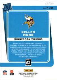 Kellen Mond - Panini Donruss Optic Rated Rookie Preview 2021, Nr. P-256 – Rookie Card, Red and Green