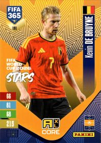 Kevin De Bruyne - Panini Adrenalyn XL FIFA 365 FIFA World Cup 2026 Stars 2026-27, Nr. 191