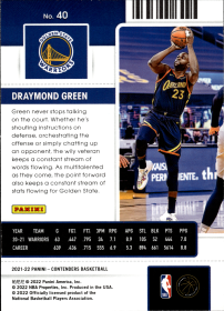 Draymond Green - Panini Contenders Season Ticket 2021-22, Nr. 40