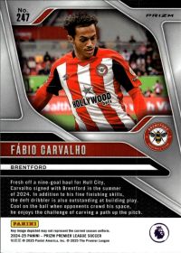 Fábio Carvalho - Panini Prizm Premier League Base Set 2024-25, Nr. 247 – Pink Mosaic