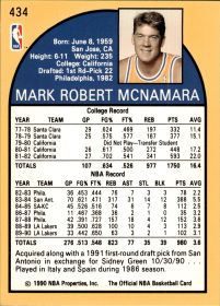 Mark McNamara - NBA Hoops Base Set 1990-91, Nr. 434