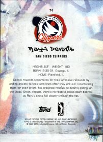RayJ Dennis - Topps G League Base Set 2024-25, Nr. 74