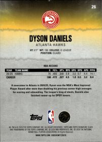 Dyson Daniels - Topps Signature Class Base Set 2025-26, Nr. 26
