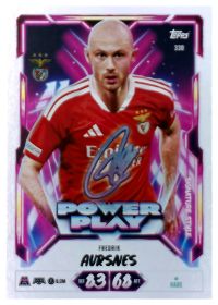 Fredrik Aursnes - Topps Match Attax UEFA Club Competitions Power Play Signature Style 2026-27, Nr. 330